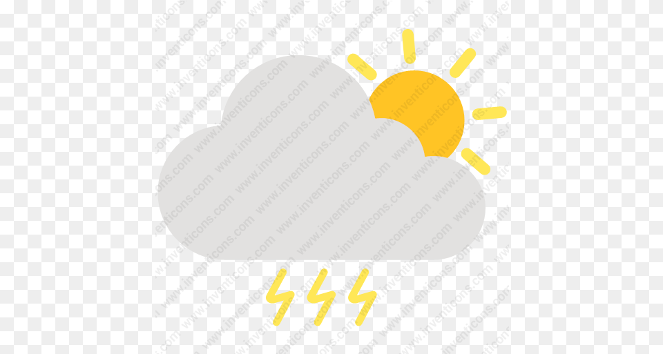 Download Cloud Sun Thunder Vector Icon Inventicons Language, Light, Ball, Sport, Tennis Free Transparent Png