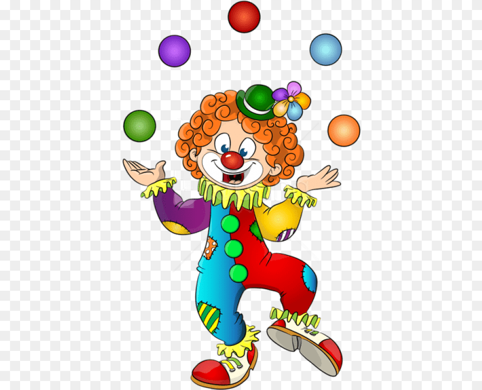 Download Clown Images Background Clown Clipart, Person, Performer, Baby, Juggling Free Png