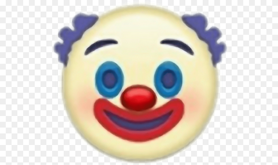 Clown Killer Iphoneemoji Apple Clown Emoji, Performer, Person, Face, Head Free Png Download