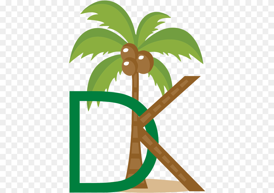 Download Coconut Palm Tree Clip Art Clip Art, Plant, Palm Tree, Food, Fruit Png