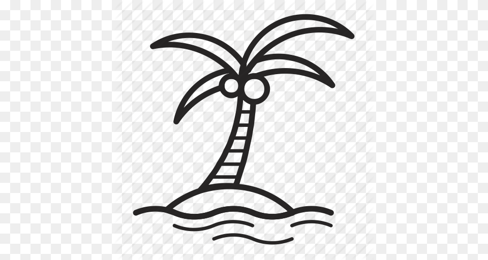 Coconut Tree Icon Clipart Coconut Palm Trees Clip Art, Cross, Symbol Free Png Download