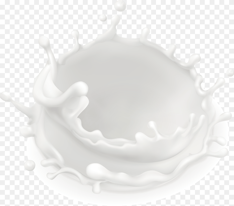 Download Coconut White Banana Circle Milk Flavored Hq Dairy Product, Beverage, Birthday Cake, Cake, Cream Free Transparent Png