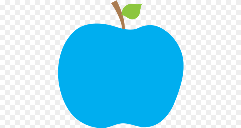 Download Collaborates With Classroom Teachers Blue Apple Apple Clip Art Blue, Plant, Produce, Fruit, Food Free Transparent Png