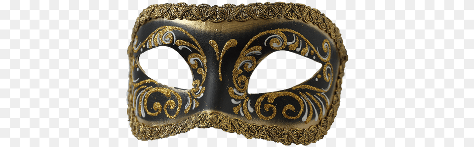 Download Colombina Black Gold Mask Colombina Mask Png