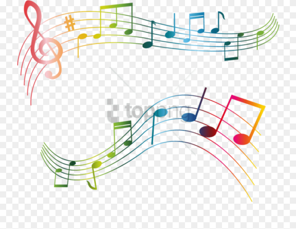 Download Color Music Notes With Colorful Music Notes, Art, Graphics, Amusement Park, Fun Png Image
