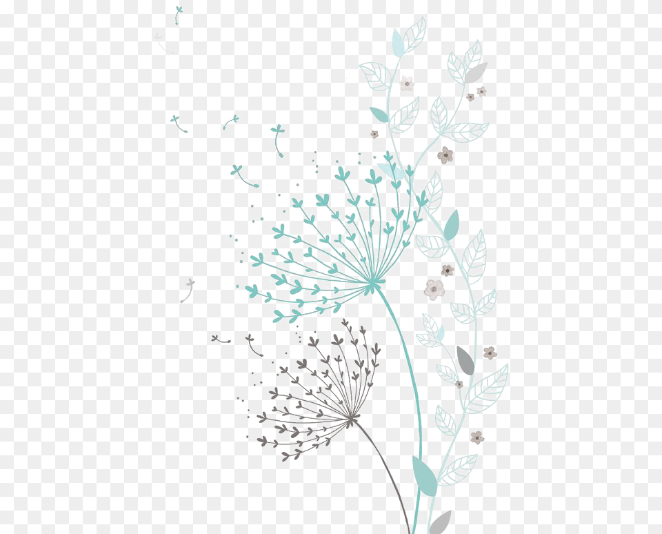 Download Colored Dandelion Hd Hq Aesthetic Flower Doodles, Art, Graphics, Outdoors, Nature Png Image