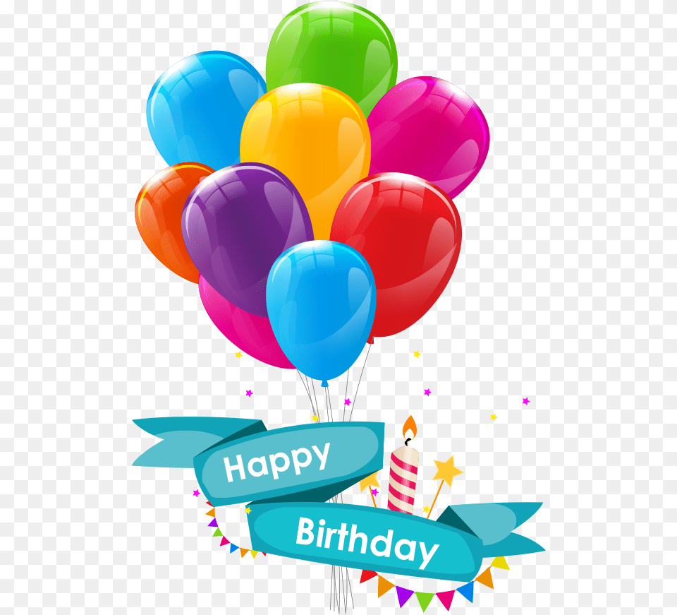 Colorful Balloons Happy Birthday Balloon Vector, People, Person Free Png Download