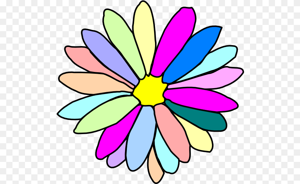 Download Colorful Flower Clipart Hd Colorful Flower Clip Art, Daisy, Plant Png