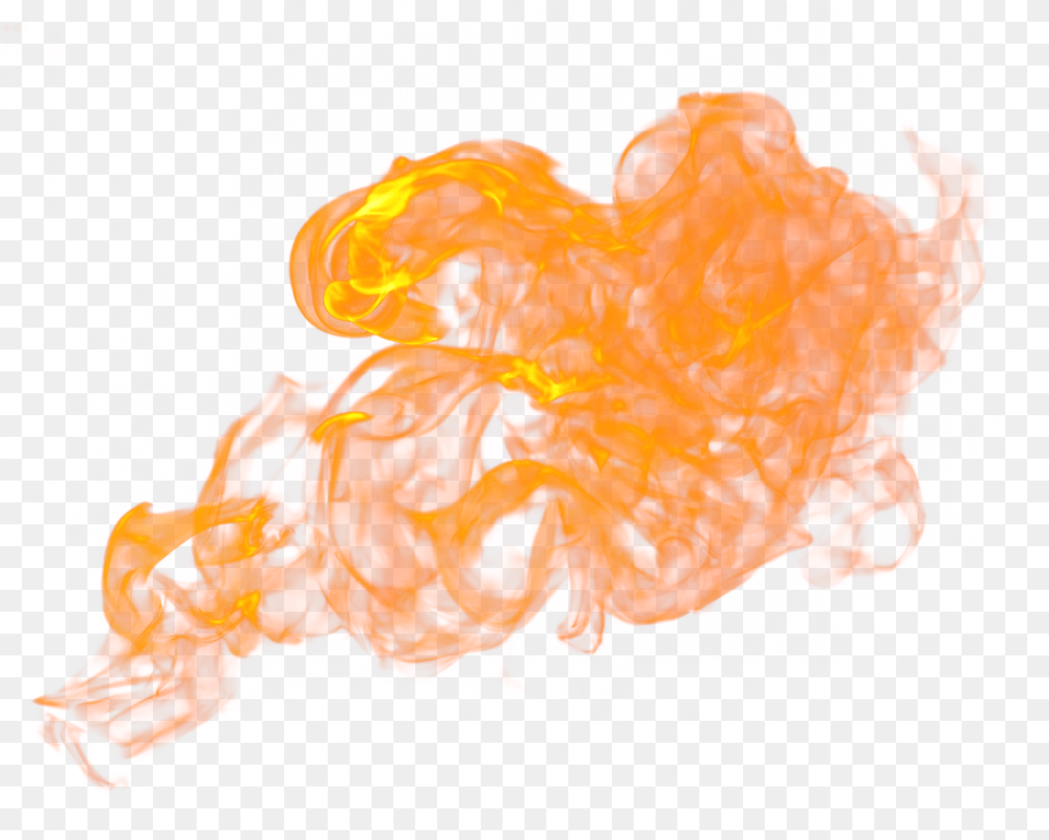 Combustion Image With No Background Orange Smoke Effect, Fire, Flame, Person Free Png Download