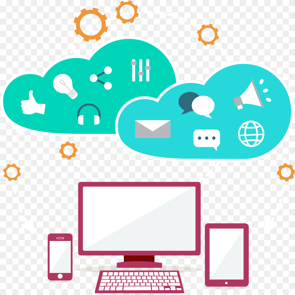 Download Computer Computing Cloud Computing Vector, Electronics, Pc, Computer Hardware, Hardware Free Png