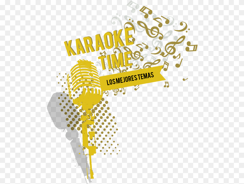 Download Concurso De Karaoke Lyrics Notebook Song Lyrics Microphone With Music Notes, Electrical Device, Advertisement Png