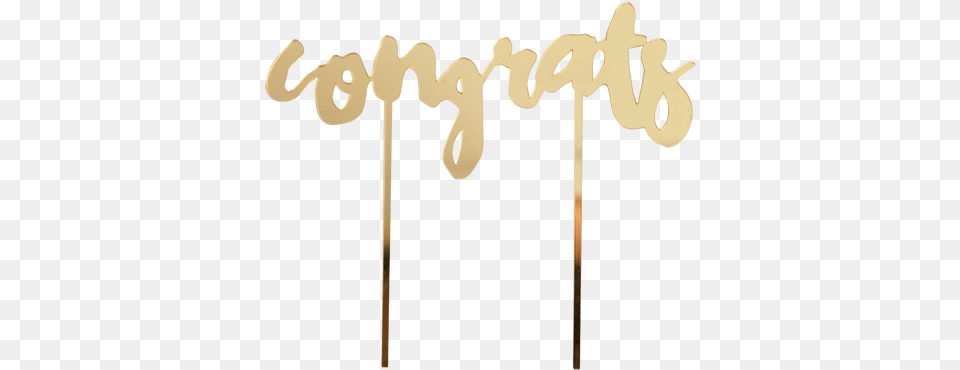 Download Congrats Gold Sign, Text, Stick Png