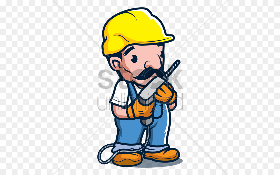 Download Constructor Cartoon Clipart Constructor Clip Art, Clothing, Hardhat, Helmet, Person Png