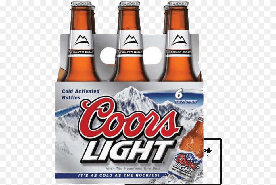 Download Coors Light Beer Beer Keg Coors Light, Alcohol, Beer Bottle, Beverage, Bottle Free Png