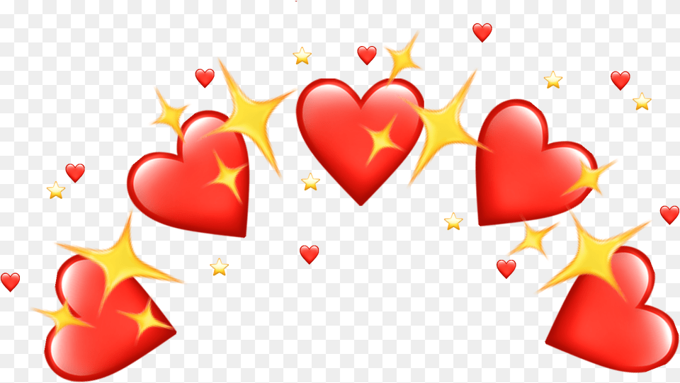 Corazon Rojo Red Corazones Emoji Corona Heart, Symbol, Animal, Bird Free Png Download
