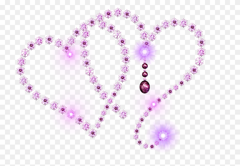 Download Corazones Corazones Lilas, Accessories, Earring, Jewelry, Purple Free Transparent Png
