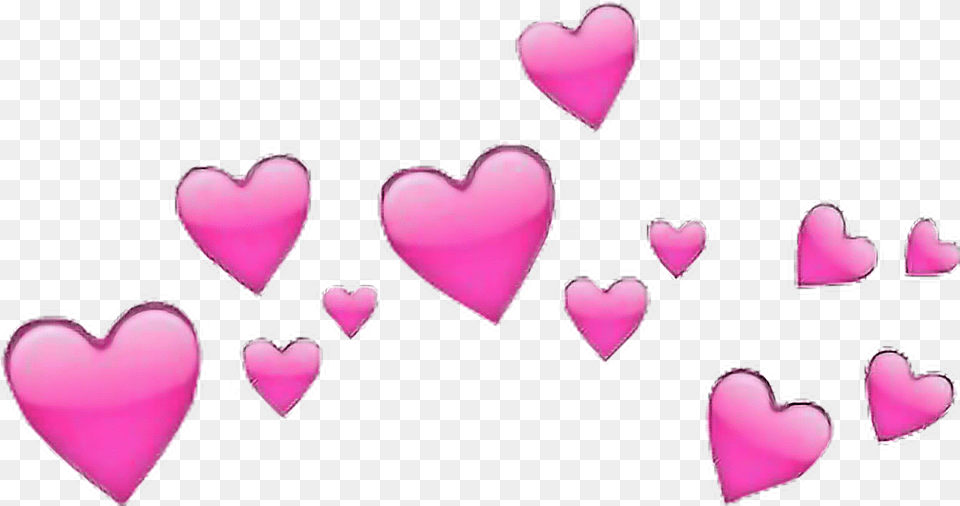 Download Corazones Rosa Corazon Emoji Aesthetic Hearts Background, Flower, Heart, Petal, Plant Free Transparent Png