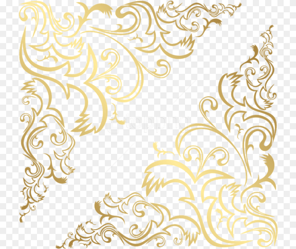 Corners Gold Clipart Portable Network Graphics, Art, Floral Design, Pattern Free Png Download