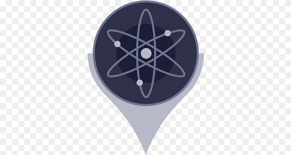 Download Cosmos Atom Logo Hd Atom Crypto, Light, Lighting, Disk Free Png