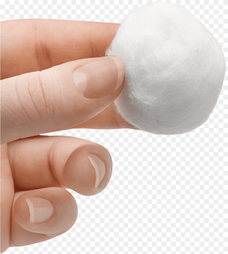 Cotton Ball Image For Cotton Ball, Body Part, Finger, Hand, Person Free Png Download