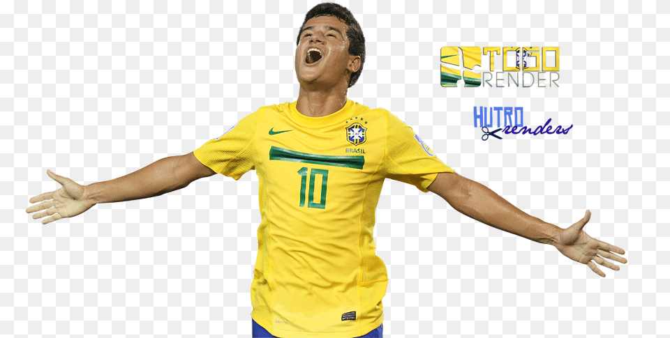 Download Coutinho Brazil Felipe Coutinho Brasil, T-shirt, Clothing, Face, Shirt Free Transparent Png