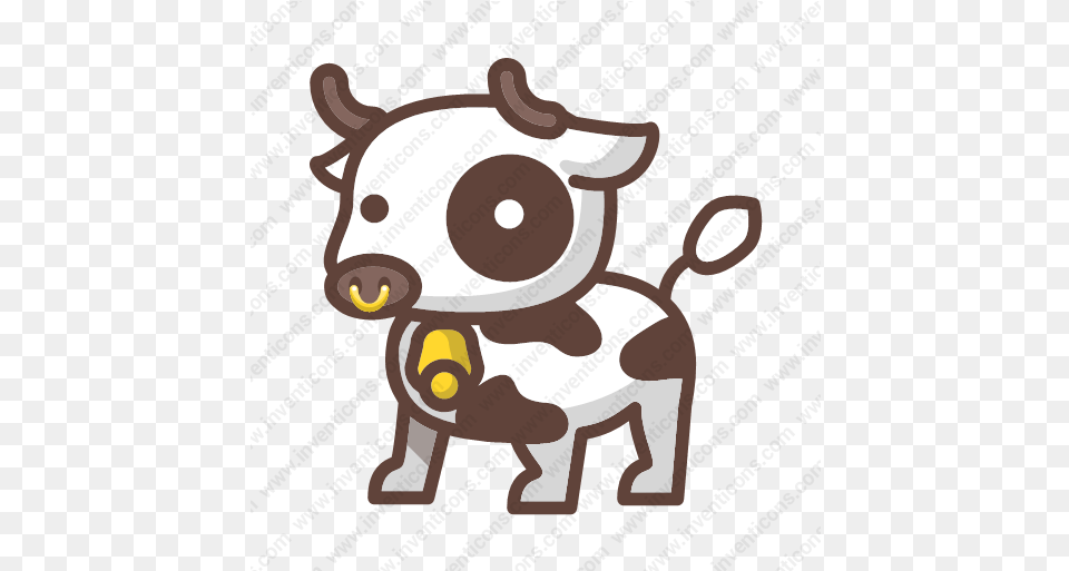 Cow Vector Icon Inventicons Animal Figure, Mammal Free Png Download