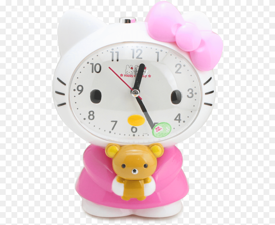 Download Creative Cute Cartoon Silent Night Light Talking Quartz Clock, Alarm Clock, Analog Clock, Motorcycle, Transportation Free Transparent Png