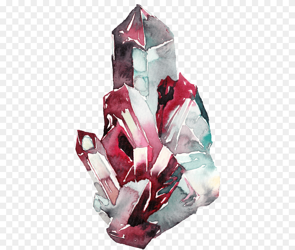 Download Creative Ice Crystal Watercolor Crystals Transparent Background, Mineral, Quartz, Accessories, Gemstone Png