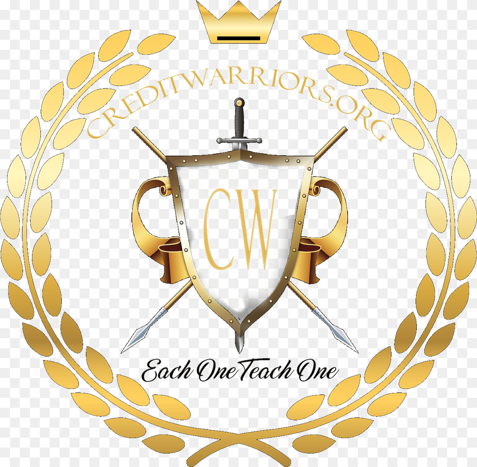 Credit Warriors Repair Gold Transparent, Emblem, Logo, Symbol Free Png Download