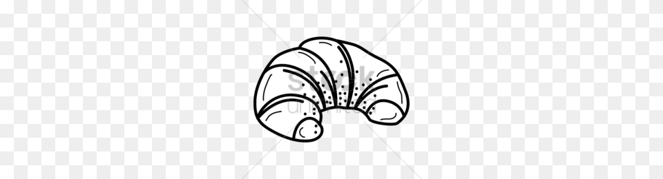 Download Croissant Black And White Clipart Croissant Puff Pastry, Food Free Png