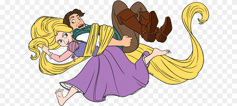 Download Crown Clipart Tangled Clipart Disney Rapunzel And Flynn Rider, Publication, Book, Comics, Adult Free Transparent Png