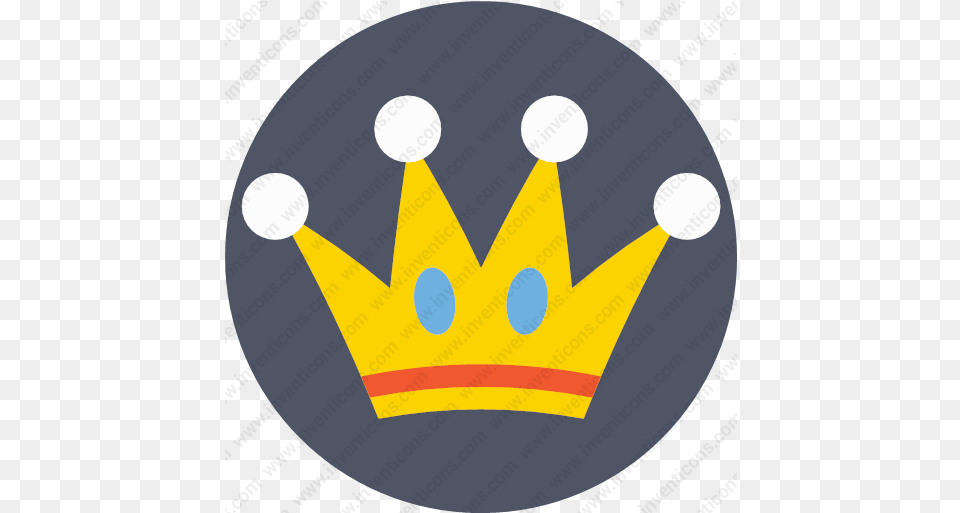 Crown Diadem King Empire Vector Icon Inventicons Circle, Accessories, Jewelry, Disk Free Png Download