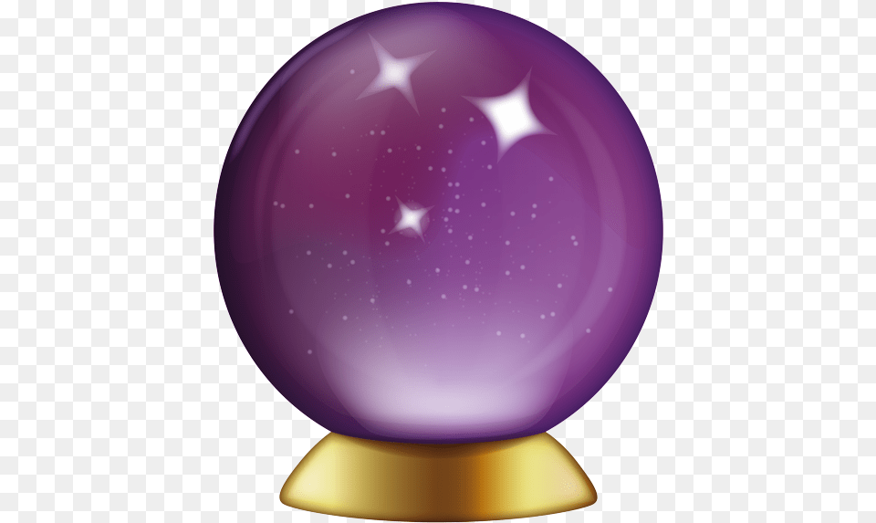 Download Crystal Ball Emoji Crystal Ball Emoji, Sphere, Purple, Balloon, Disk Png