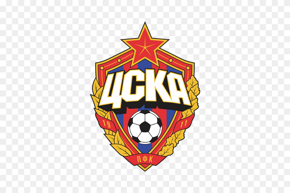 Download Cska Moscow Logo Vector P Dlpngcom Cska Moscow Logo Vector, Badge, Symbol, Football, Soccer Free Transparent Png