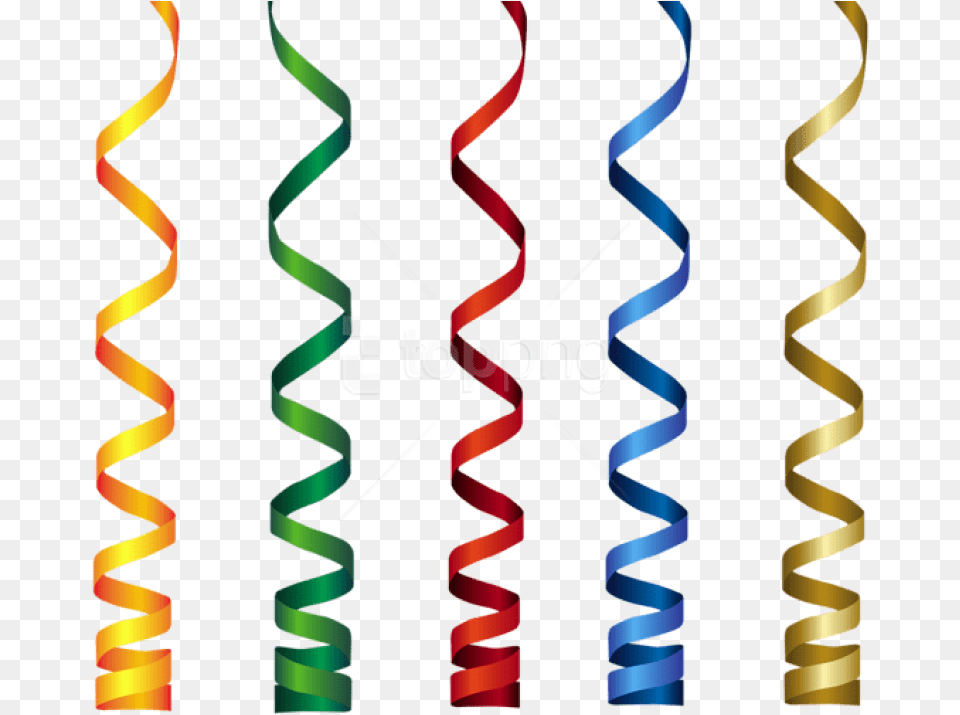 Download Curly Ribbons Transparent Clipart Birthday Ribbon In, Spiral, Person, Art, Graphics Png Image