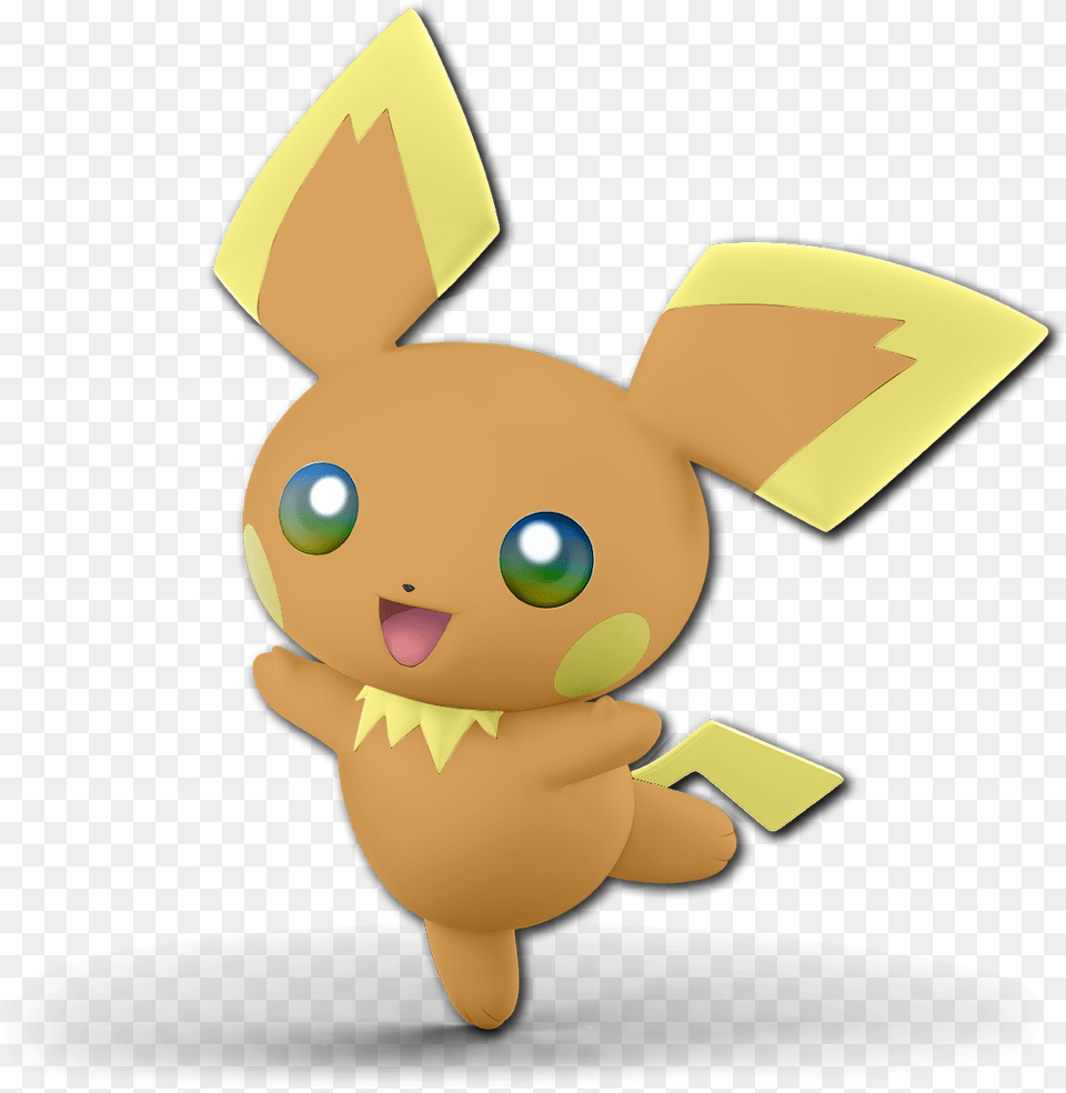 Download Custom Smash Ultimate Renders Pichu Pichu Transparent, Food, Sweets, Plush, Toy Free Png