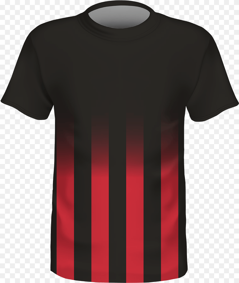 Download Custom Team Soccer Jersey Red Lines Active Shirt, Clothing, T-shirt Free Transparent Png