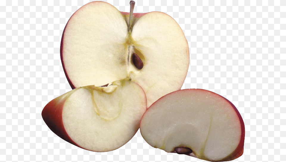 Download Cut Verde Manzana Cut Apple, Sliced, Produce, Plant, Knife Free Transparent Png
