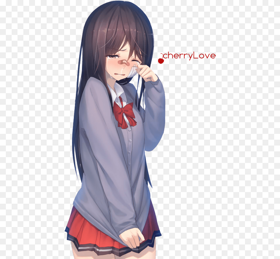 Download Cute Anime Girl Crying Hd Uokplrs Anime Girl Crying, Publication, Book, Comics, Adult Free Transparent Png
