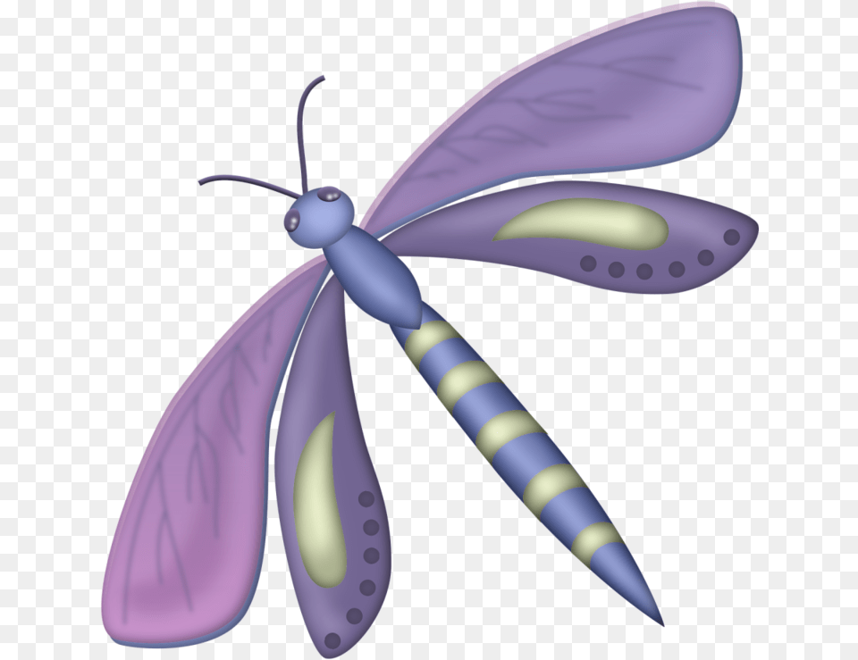 Download Cute Cartoon Animals Purple Cute Dragon Fly Cartoon, Animal, Bee, Insect, Invertebrate Png Image