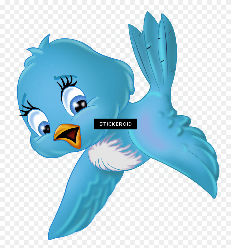 Download Cute Cartoon Bird Clipart Image With No Transparent Snow White Bird, Animal, Beak, Jay, Fish Png