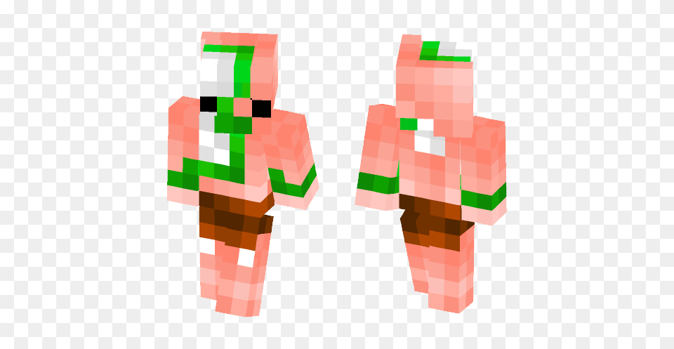 Download Cute Edited Zombie Pig Man Minecraft Skin For, Dynamite, Weapon, Person, Brick Png Image