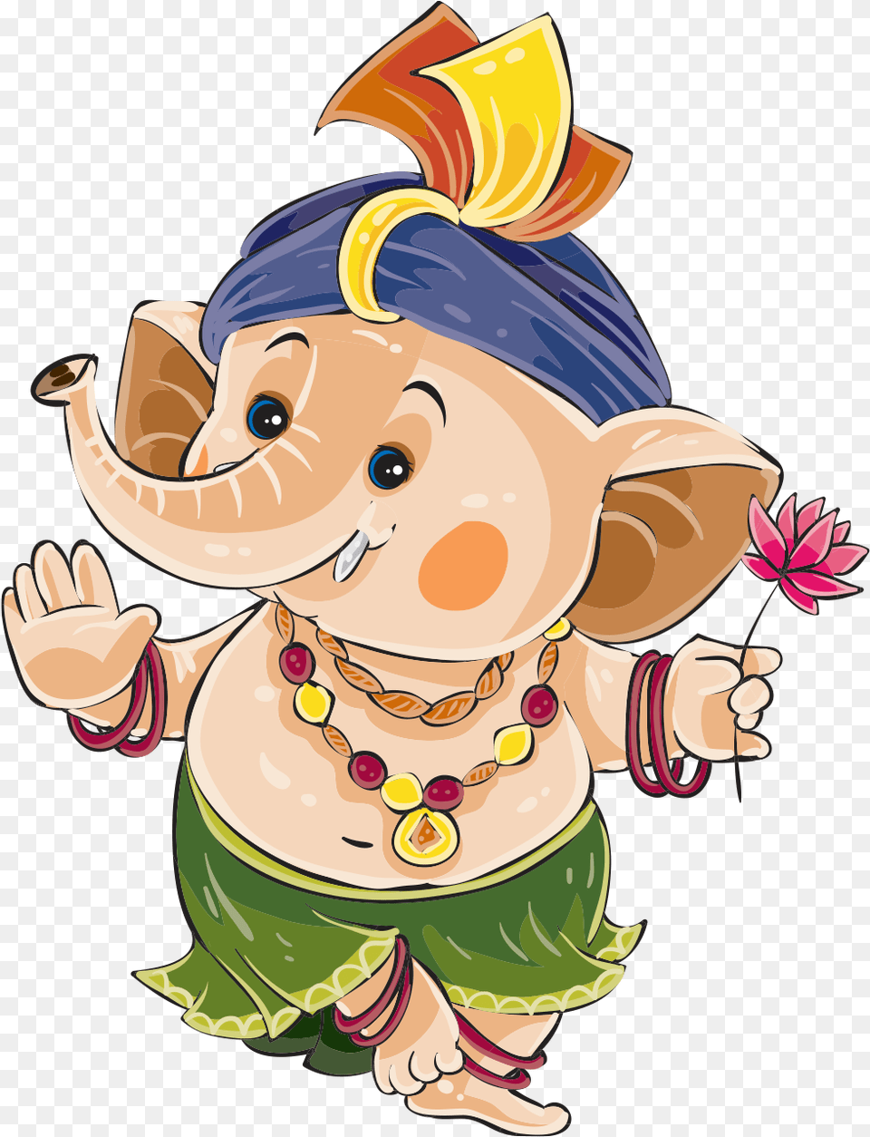 Download Cute Happy Ganesh Chaturthi, Baby, Person, Accessories, Jewelry Free Png