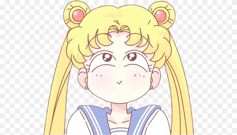 Download Cute Kawaii Anime Animegirl Sailor Moon Cute, Baby, Person, Face, Head Free Transparent Png
