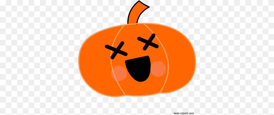 Download Cute Pumpkin Free Clip Art For Cute Transparent Halloween Props, Food, Plant, Produce, Vegetable Png Image