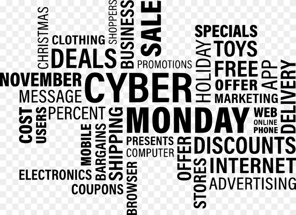 Download Cyber Monday, Gray Png