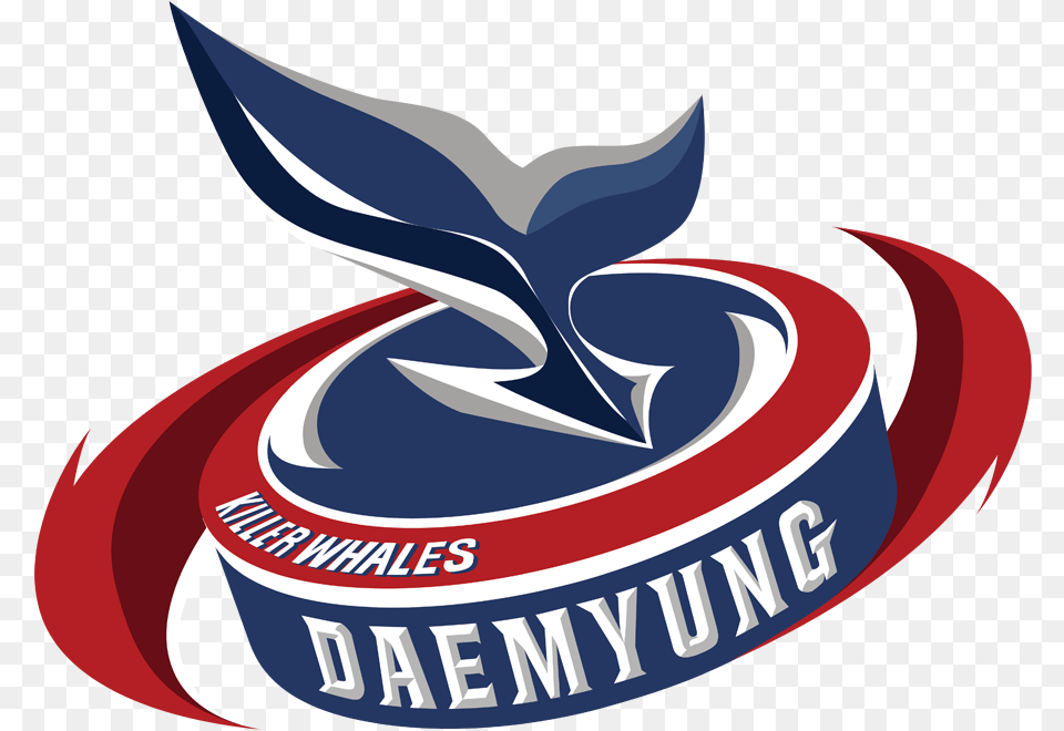 Download Daemyung Killer Whales Logo Full Size Daemyung Killer Whales, Emblem, Symbol, Animal, Fish Png Image