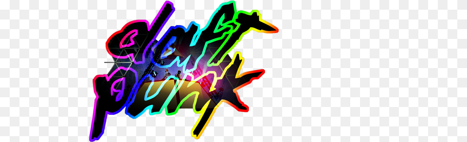 Download Daft Punk Music Fanart Daft Punk Logo, Light, Neon Png