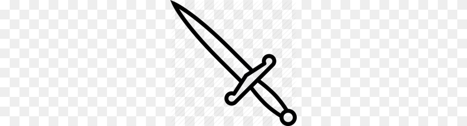 Download Dagger Line Art Clipart Knife Clip Art Knifedrawing, Sword, Weapon, Machine, Screw Free Png