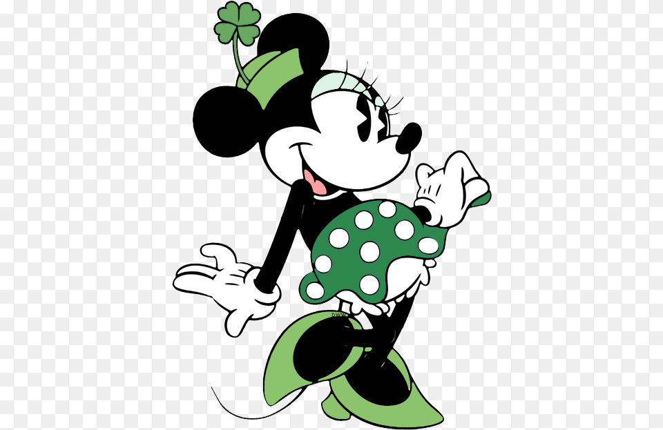Dale St Patricku0027s Dance Minnie Mouse Clover Minnie Mouse St Day, Cartoon, Baby, Person, Pattern Free Png Download
